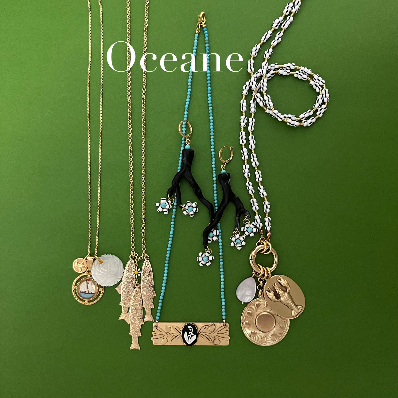 Sandrine France Studio Golden Necklace main image 1