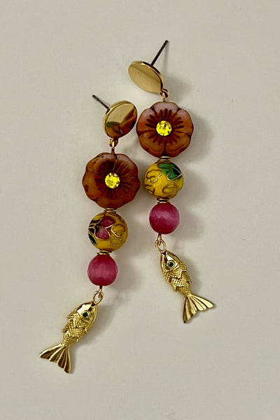 Plumeria Earrings